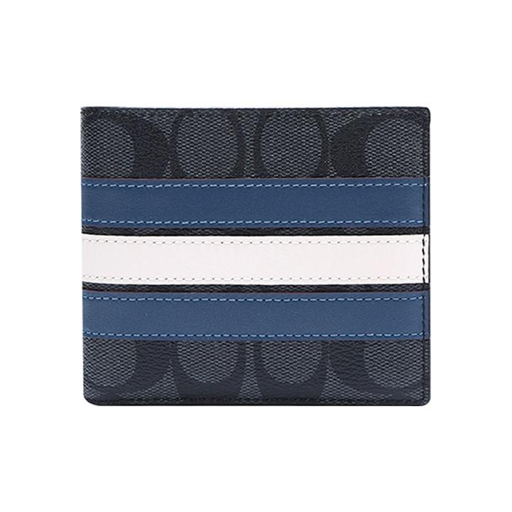 Coach 3 In 1 Wallet With Logo Short Foldable Detachable Card Holder Canvas And Cowhide Men Wallets Black Blue White 3008-QBOH0 Basic Set (Bag+Dust Bag)
Coach 3 In 1 Wallet With Logo Short Foldable Detachable Card Holder Canvas And Cowhide Men Wallets Black Blue White 3008-QBOH0 Basic Set (Bag+Dust Bag)