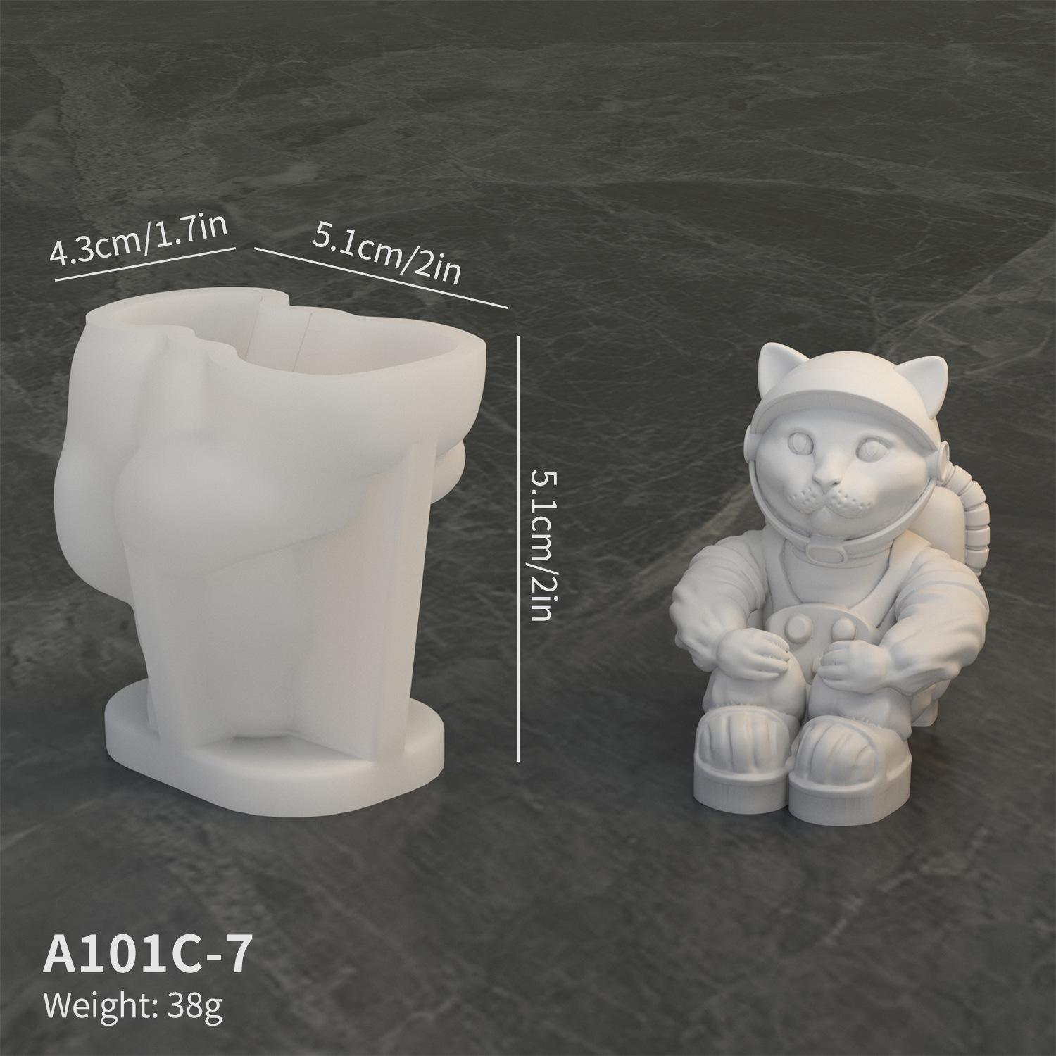 A101C-7 Space Cat Shape DIY Silicone Fondant Mold Cake Decorating Tool (BPA Free,No FDA) Type A
A101C-7 Space Cat Shape DIY Silicone Fondant Mold Cake Decorating Tool (BPA Free,No FDA) Type A