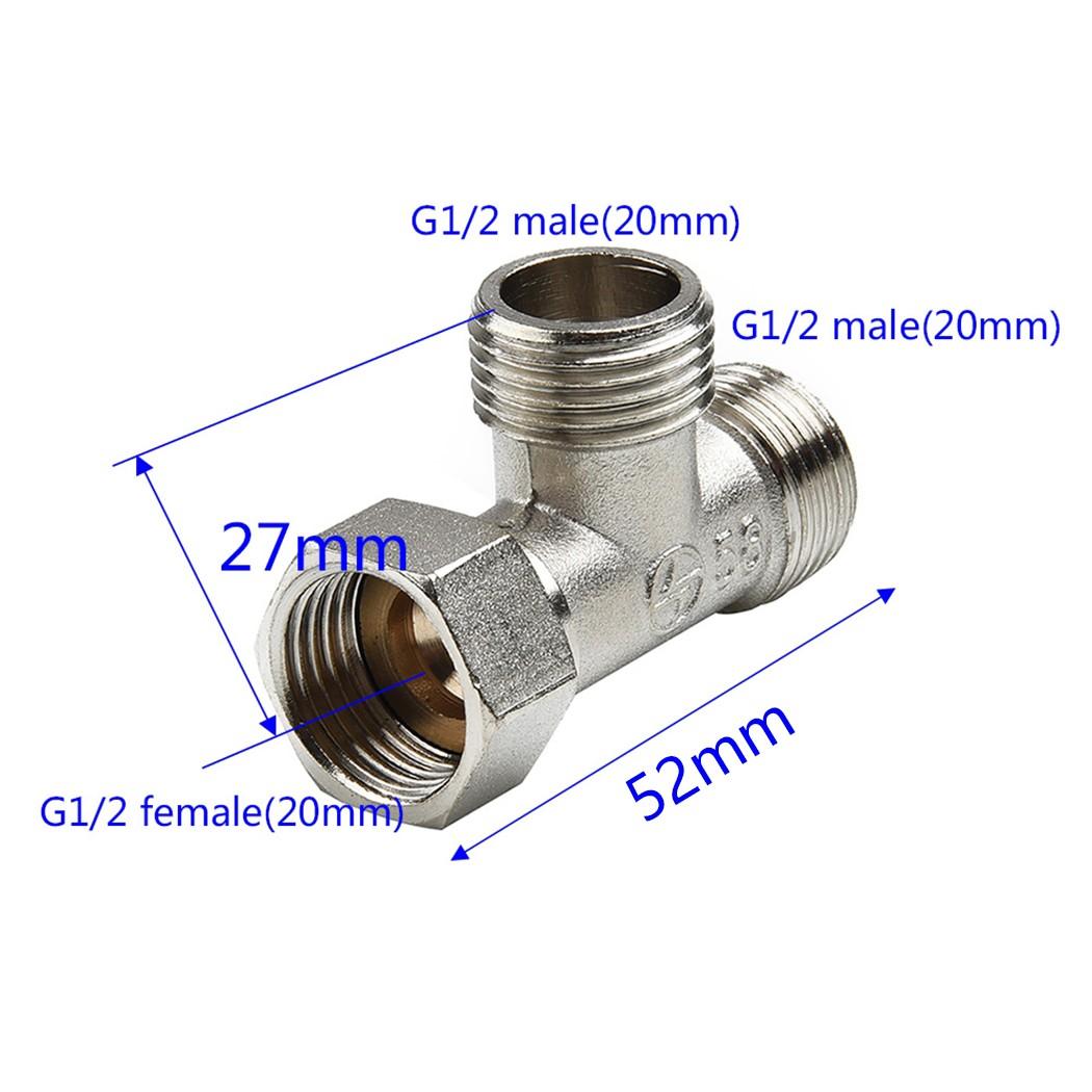 T-shaped G1/2 Shower Three-way Connector Adapter Adjustable Water Diverter Valve Toilet Bidet Water Separator Faucet Splitter
T-shaped G1/2 Shower Three-way Connector Adapter Adjustable Water Diverter Valve Toilet Bidet Water Separator Faucet Splitter