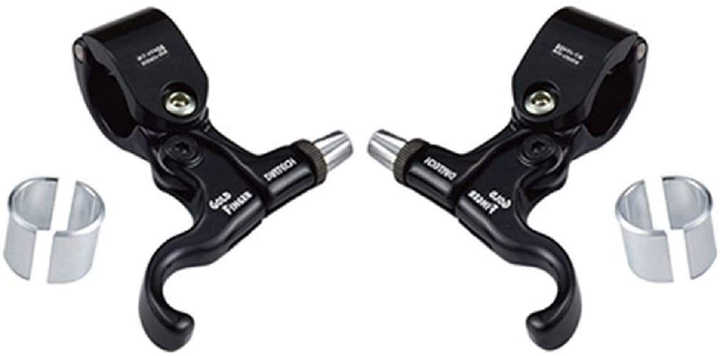 TECH99 GOLD FINGER Brake Lever Set and Lever 98T99DSAB DIA-COMPE (Left Right) (25.4/22.2) Black/Black чёрный
TECH99 GOLD FINGER Brake Lever Set and Lever 98T99DSAB DIA-COMPE (Left Right) (25.4/22.2) Black/Black чёрный