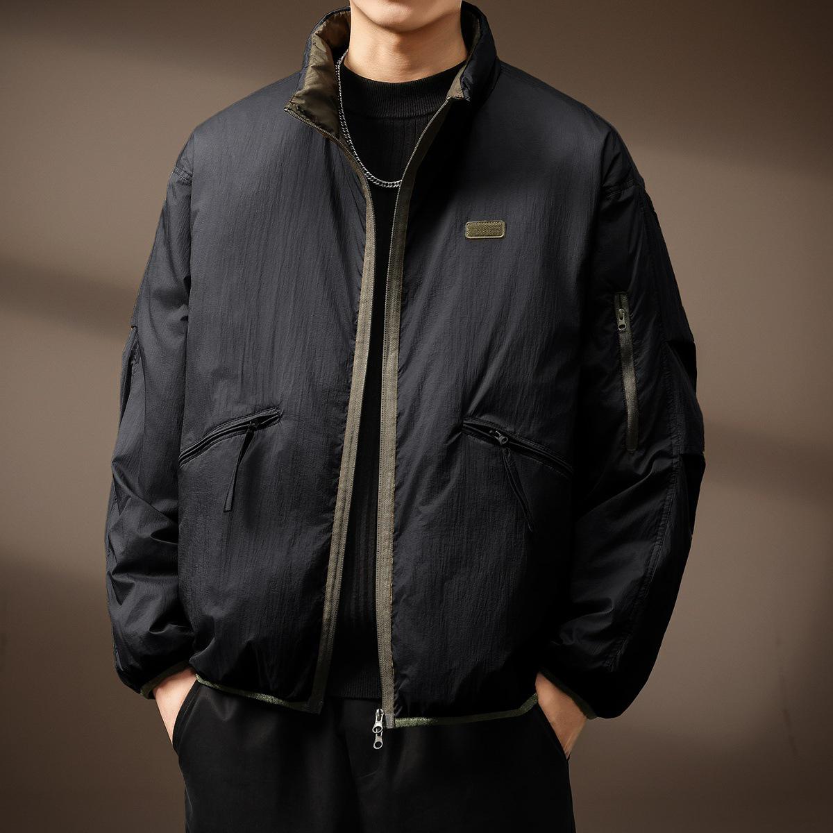 Men s 2025 Winter Retro Lightweight Down Jacket - High-End American 95% White Duck Down, Short Stand Collar, Fluffy Outerwear M 110-135 lbs чорний
Men s 2025 Winter Retro Lightweight Down Jacket - High-End American 95% White Duck Down, Short Stand Collar, Fluffy Outerwear M 110-135 lbs чорний