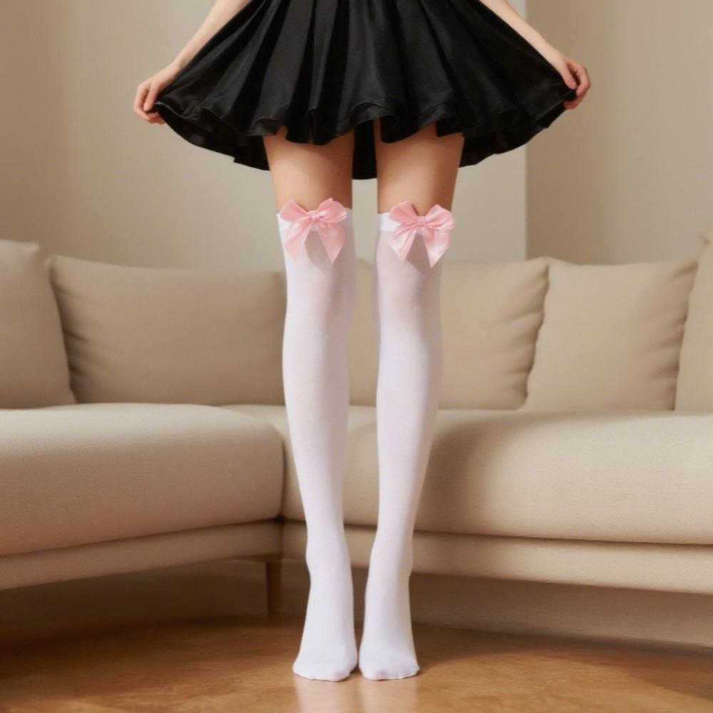 Black White Sexy Stockings with Bow Knee High Socks for Women Underwear Hot Girl Uniform Warm Sweet Cute Hosiery Medias One Size білий
Black White Sexy Stockings with Bow Knee High Socks for Women Underwear Hot Girl Uniform Warm Sweet Cute Hosiery Medias One Size білий