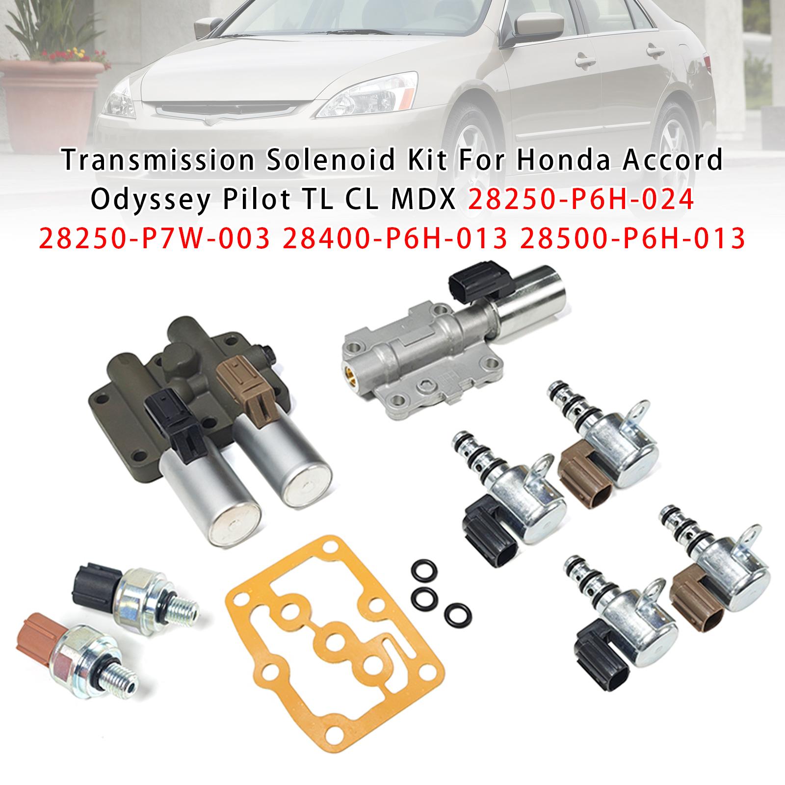 Комплект соленоїдів трансмісії 28250-P6H-024 Для Honda Accord Odyssey Pilot TL CL MDX
Комплект соленоїдів трансмісії 28250-P6H-024 Для Honda Accord Odyssey Pilot TL CL MDX