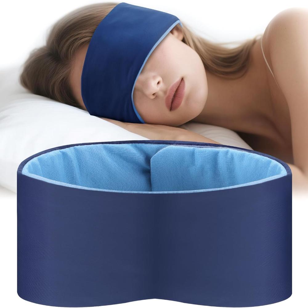 Маска для глубокого сна, Маска для сна для мужчин и женщин, Двусторонняя маска для глаз, Не давящая и светонепроницаемая маска для глаз для путешествий и сна темно-синий
Маска для глубокого сна, Маска для сна для мужчин и женщин, Двусторонняя маска для глаз, Не давящая и светонепроницаемая маска для глаз для путешествий и сна темно-синий