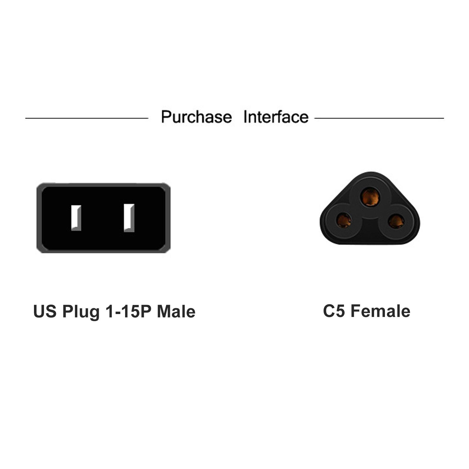 5 шт. NEMA 1‑15P to IEC320 C5 адаптер питания Plug and Play адаптер шнура питания разъем для ноутбука US Plug
5 шт. NEMA 1‑15P to IEC320 C5 адаптер питания Plug and Play адаптер шнура питания разъем для ноутбука US Plug