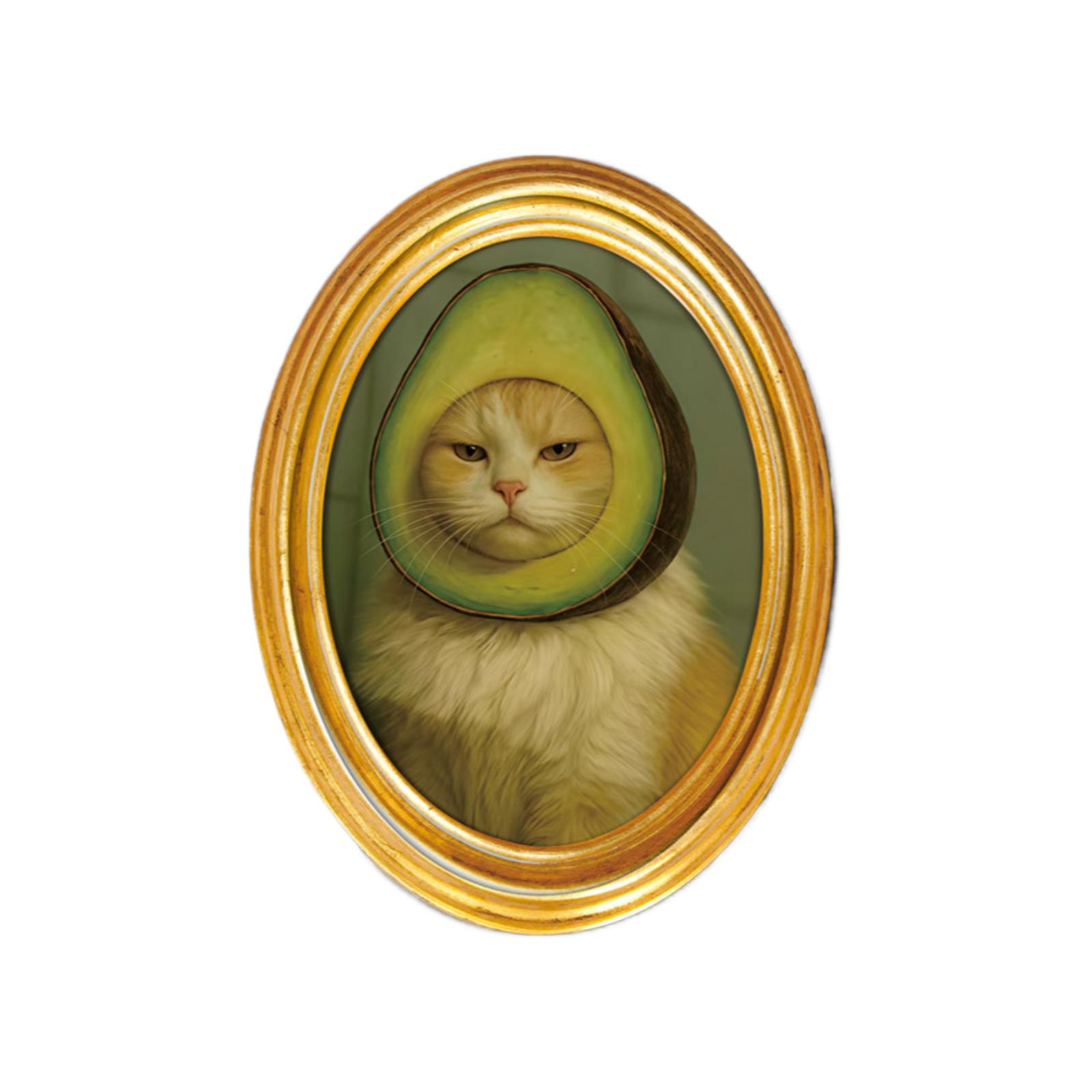 Decorative Cat Fridge Magnet with Realistic Cat Portrait Design Oval Frame Style Durable Refrigerator Magnet for Home Office Use
Decorative Cat Fridge Magnet with Realistic Cat Portrait Design Oval Frame Style Durable Refrigerator Magnet for Home Office Use