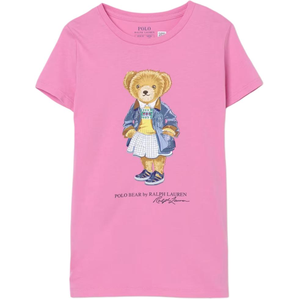 Футболка Polo Ralph Lauren с логотипом, рисунком медведя, круглым вырезом, коротким рукавом, детские топы, розовая 313965154-001 XL
Футболка Polo Ralph Lauren с логотипом, рисунком медведя, круглым вырезом, коротким рукавом, детские топы, розовая 313965154-001 XL