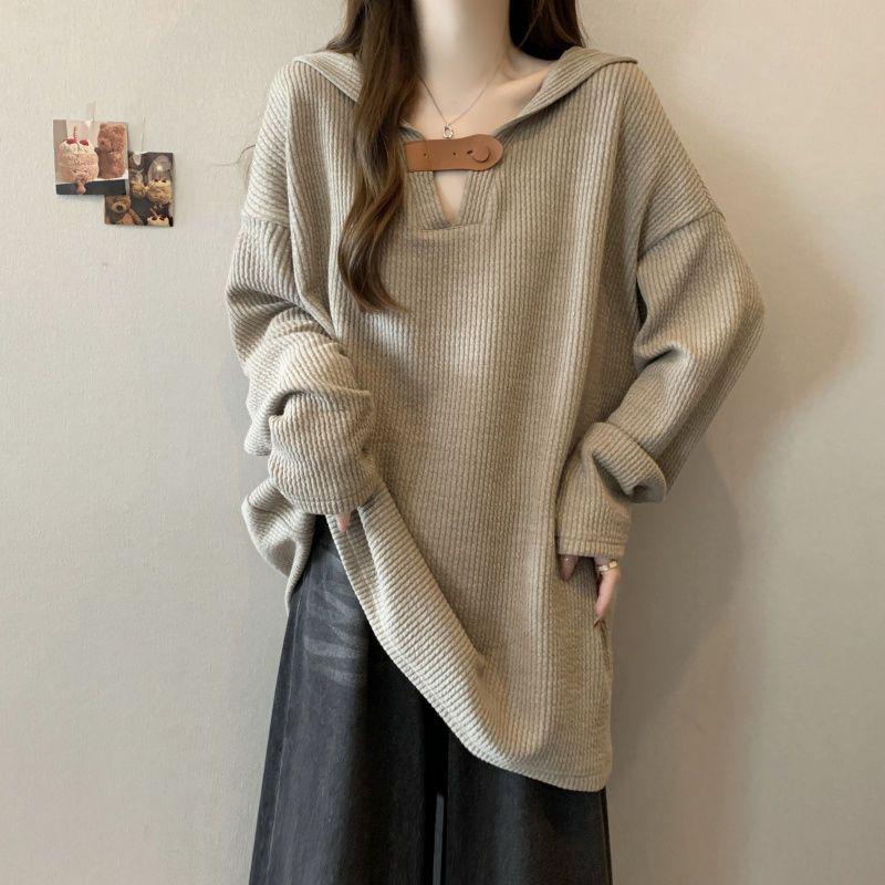 Women s Plus Size Retro Ribbed Long Sleeve Hooded Top - Slimming, Textured, Fashionable, Loose Fit for Autumn/Winter 2XL легкие хаки
Women s Plus Size Retro Ribbed Long Sleeve Hooded Top - Slimming, Textured, Fashionable, Loose Fit for Autumn/Winter 2XL легкие хаки