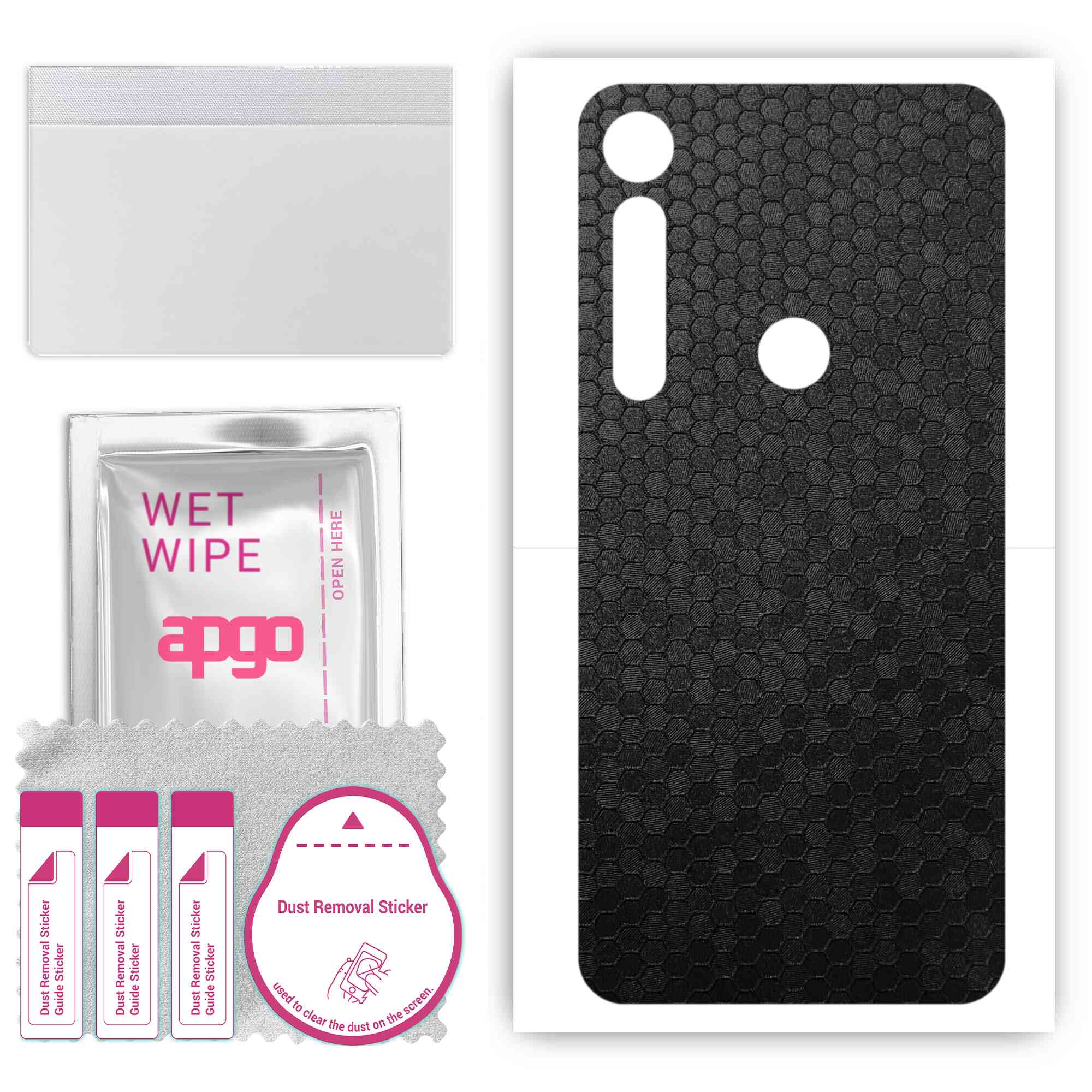 Apgo Protective Skin Sticker для задньої панелі, сумісної з Motorola One Vision Plus, Wrap Film, Foil, Vinyl - Pattern Black Honeycomb
Apgo Protective Skin Sticker для задньої панелі, сумісної з Motorola One Vision Plus, Wrap Film, Foil, Vinyl - Pattern Black Honeycomb