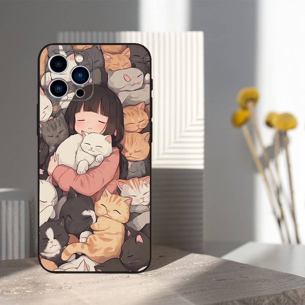 Cute Art Cat Cartoon Phone Case For iPhone 17,16,15,14,13,12,11,Plus,Pro Max,XS,X,XR,SE,Mini,8,7,Soft Silicone Black iPhone17
Cute Art Cat Cartoon Phone Case For iPhone 17,16,15,14,13,12,11,Plus,Pro Max,XS,X,XR,SE,Mini,8,7,Soft Silicone Black iPhone17