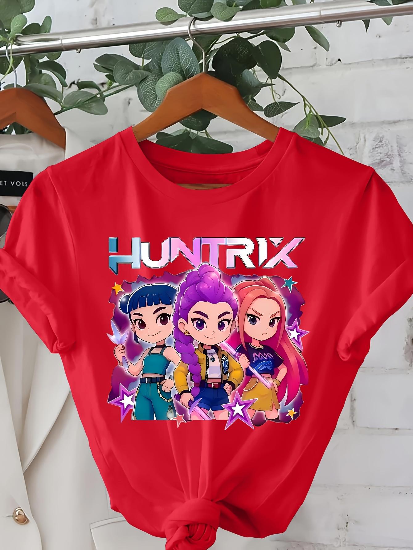 Женская футболка с графикой Kpop Huntrix, яркая мультяшная, с персонажами с фиолетовыми и розовыми волосами, с коротким рукавом, с круглым вырезом, топ для весны-лета 2XL
Женская футболка с графикой Kpop Huntrix, яркая мультяшная, с персонажами с фиолетовыми и розовыми волосами, с коротким рукавом, с круглым вырезом, топ для весны-лета 2XL