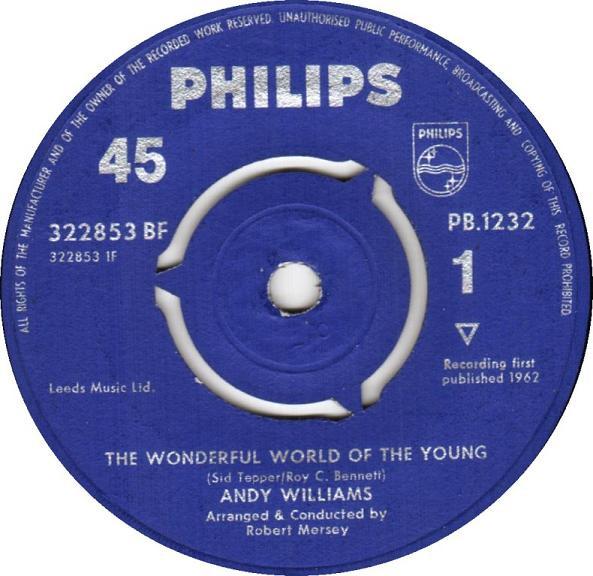 7-дюймовая пластинка ЭНДИ УИЛЬЯМС The Wonderful World Of The Young 322853BF Philips 1962 UK Джаз Б/у
7-дюймовая пластинка ЭНДИ УИЛЬЯМС The Wonderful World Of The Young 322853BF Philips 1962 UK Джаз Б/у