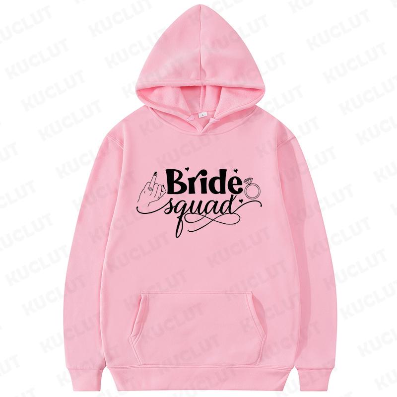 Fashion Team Bride Tribe Hoodies Women Ring Crown Print Soft Pullover Sweatshirts for Wedding Bachelorette Party Outerwears S
Fashion Team Bride Tribe Hoodies Women Ring Crown Print Soft Pullover Sweatshirts for Wedding Bachelorette Party Outerwears S