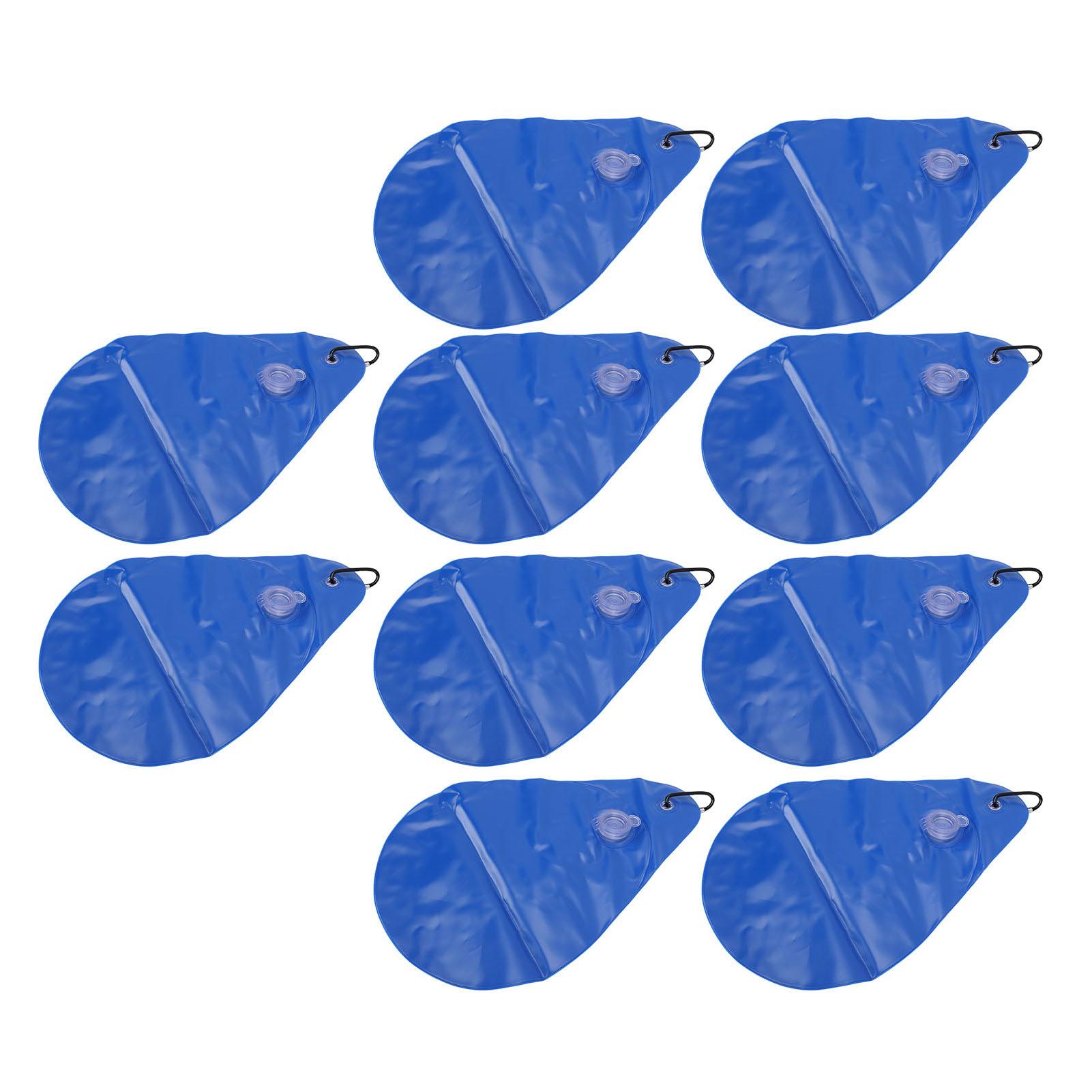 10PCS Pool Cover Weights PVC Water Bags Antifreezing Winter Swimming Pool Cover Hanging Bag for Ground Pools
10PCS Pool Cover Weights PVC Water Bags Antifreezing Winter Swimming Pool Cover Hanging Bag for Ground Pools