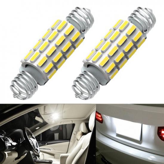 2 x White 12v 39mm 42mm Interior Festoon Plate C5W Light 24 SMD Bulbs HGV Truck
2 x White 12v 39mm 42mm Interior Festoon Plate C5W Light 24 SMD Bulbs HGV Truck
