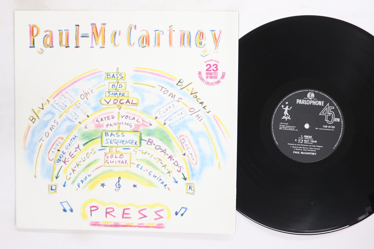 12inch Record PAUL MCCARTNEY Press Its Not True Hanglide 12R6133 PARLOPHONE MPL 1986 UK Rock Used
12inch Record PAUL MCCARTNEY Press Its Not True Hanglide 12R6133 PARLOPHONE MPL 1986 UK Rock Used
