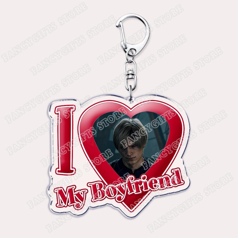 Hot Horror Video Game I Love My Boyfriend Leon Heart Keychain for Accessories Kennedy Keyring Jewelry Friends Fans Gamers Gifts
Hot Horror Video Game I Love My Boyfriend Leon Heart Keychain for Accessories Kennedy Keyring Jewelry Friends Fans Gamers Gifts