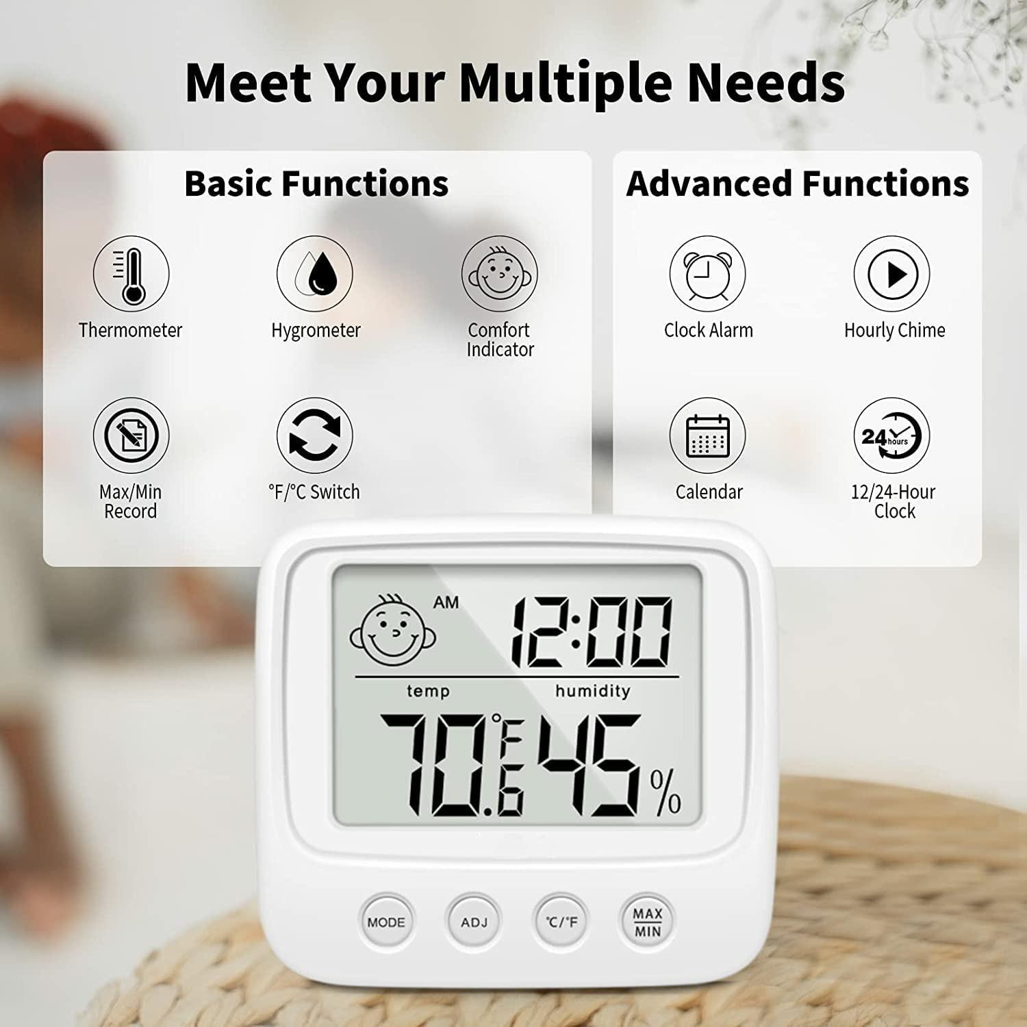 E0828 Smile Face Digital Alarm Clock Multi-Function Household Thermometer Hygrometer (No Backlit) Type A
E0828 Smile Face Digital Alarm Clock Multi-Function Household Thermometer Hygrometer (No Backlit) Type A