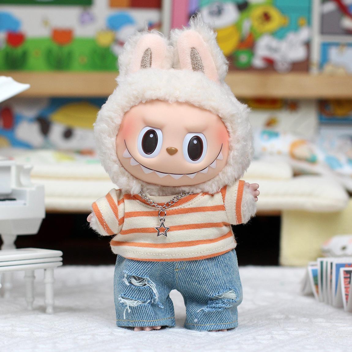 Новая игрушка Лабу Полосатая одежда Модная кукла По-детски Красивая детская одежда 17Cm Labubuva
Новая игрушка Лабу Полосатая одежда Модная кукла По-детски Красивая детская одежда 17Cm Labubuva