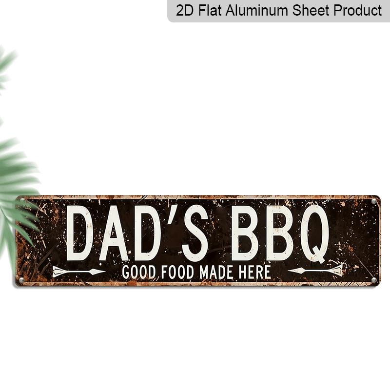 2D Flat, 1pc Vintage Dad s BBQ Metal Sign - Rustic Aluminium Wall Art with Good Food Made Here Slogan, Large 3.94x15.75 Inch BBQ-Themed 40cm x 10cm
2D Flat, 1pc Vintage Dad s BBQ Metal Sign - Rustic Aluminium Wall Art with Good Food Made Here Slogan, Large 3.94x15.75 Inch BBQ-Themed 40cm x 10cm