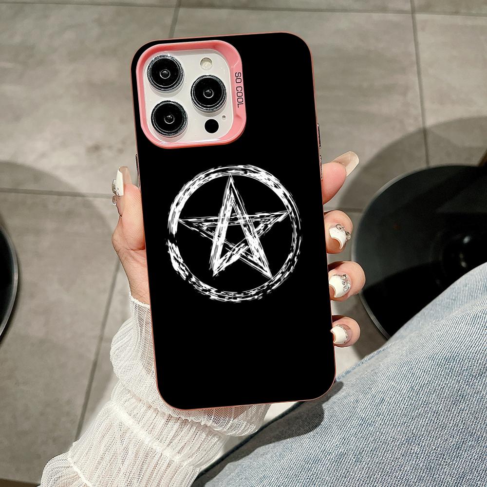 Aesthetic Pentagram Phone Case for iPhone 17 16 15 14 13 12 11 X XR XS Air Pro Max Plus Pink Colorful Silver Cover iPhone 14 Pro Max
Aesthetic Pentagram Phone Case for iPhone 17 16 15 14 13 12 11 X XR XS Air Pro Max Plus Pink Colorful Silver Cover iPhone 14 Pro Max