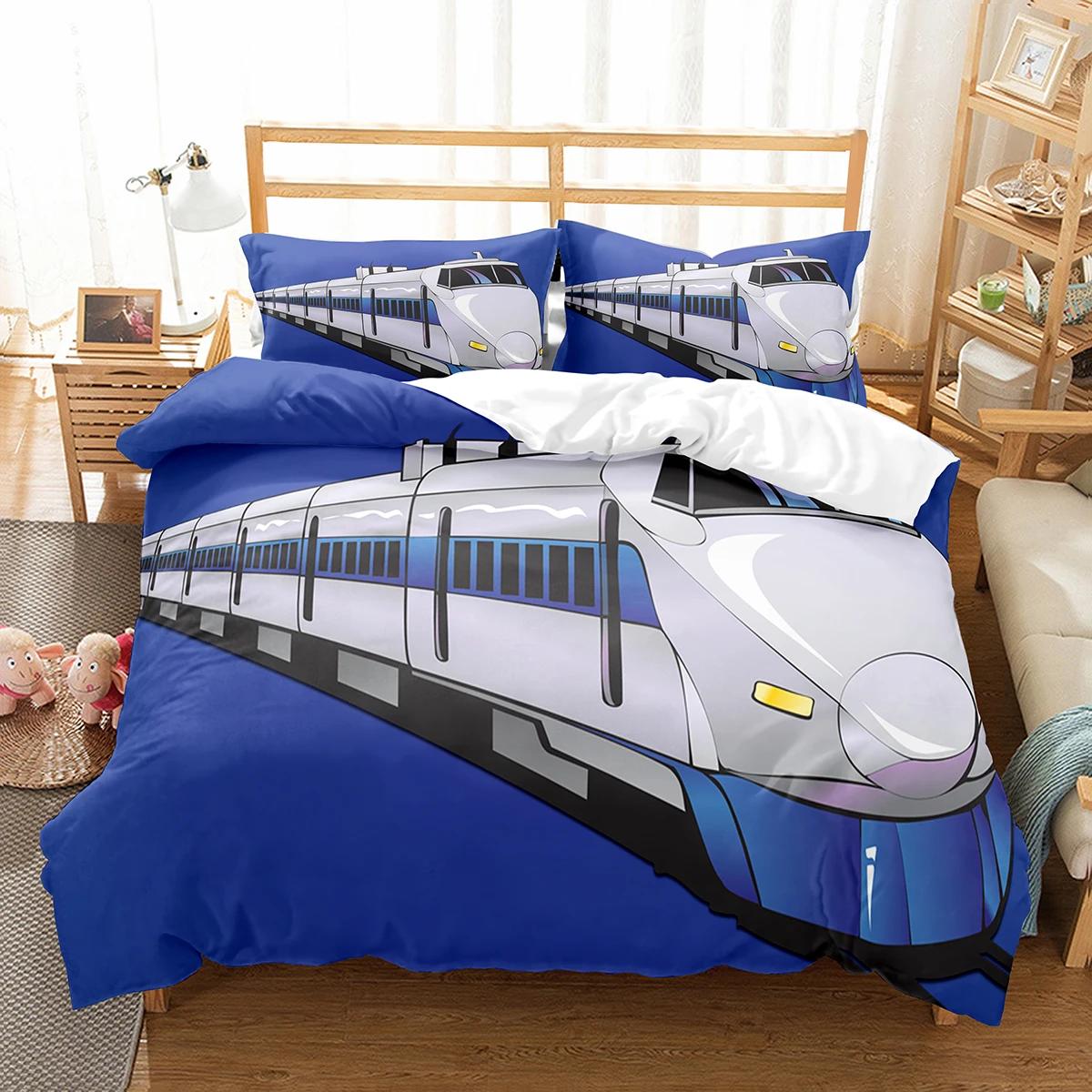 Cartoon Train Duvet Cover Set Double Single King Size Polyester Comforter Cover Transport Car Pattern Quilt Cover Bedding Set EU Single(135*200cm)3pcs
Cartoon Train Duvet Cover Set Double Single King Size Polyester Comforter Cover Transport Car Pattern Quilt Cover Bedding Set EU Single(135*200cm)3pcs
