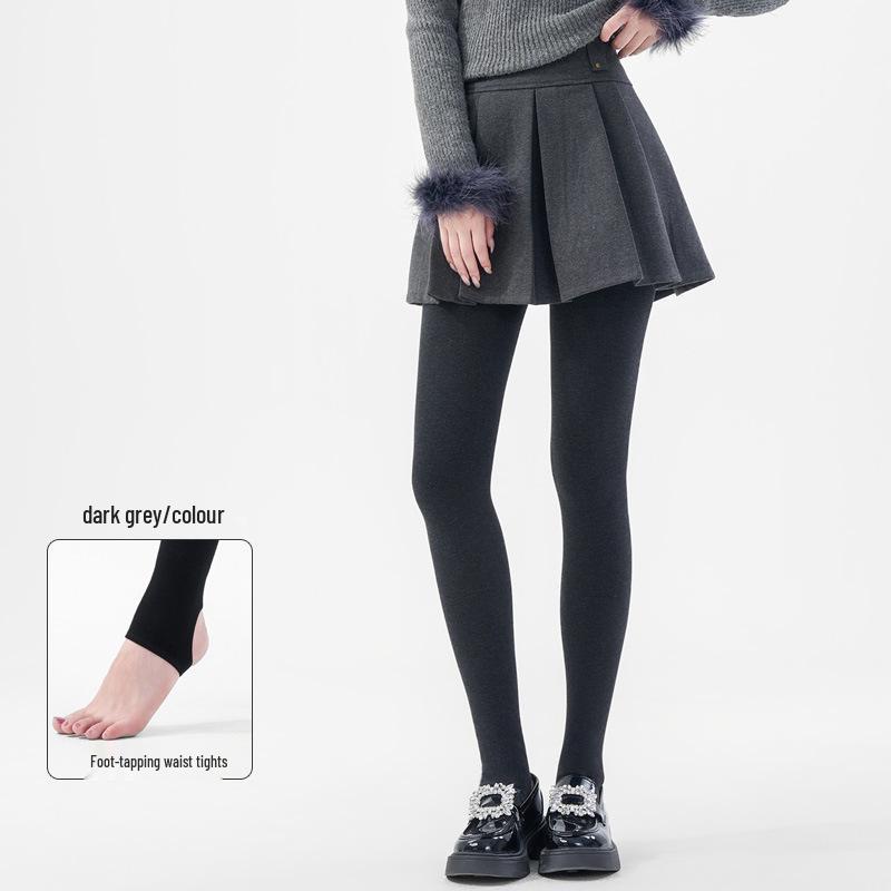 Miu Style Women s Grey Fleece-Lined Leggings - Fine Vertical Stripes, Thick, Warm, for Autumn/Winter, Wear Outdoors One Size for 15 to 25°C
Miu Style Women s Grey Fleece-Lined Leggings - Fine Vertical Stripes, Thick, Warm, for Autumn/Winter, Wear Outdoors One Size for 15 to 25°C