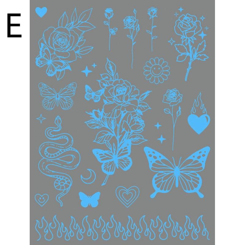 1/6Sheet Large Blue Luminous Butterfly Tattoo Stickers Women Glow In The Dark Waterproof Temporary Tattoo Music Festival Party
1/6Sheet Large Blue Luminous Butterfly Tattoo Stickers Women Glow In The Dark Waterproof Temporary Tattoo Music Festival Party