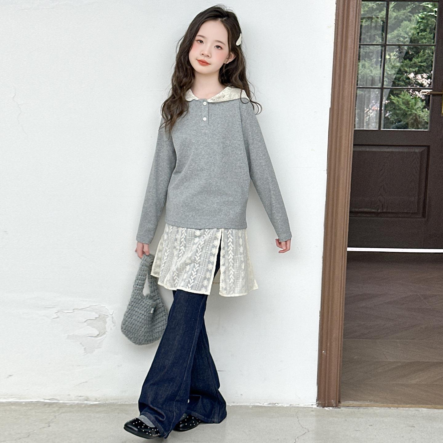 Девочковый модный кружевной жакет и тренч - Стильная осенняя мода для подростков 170 cm