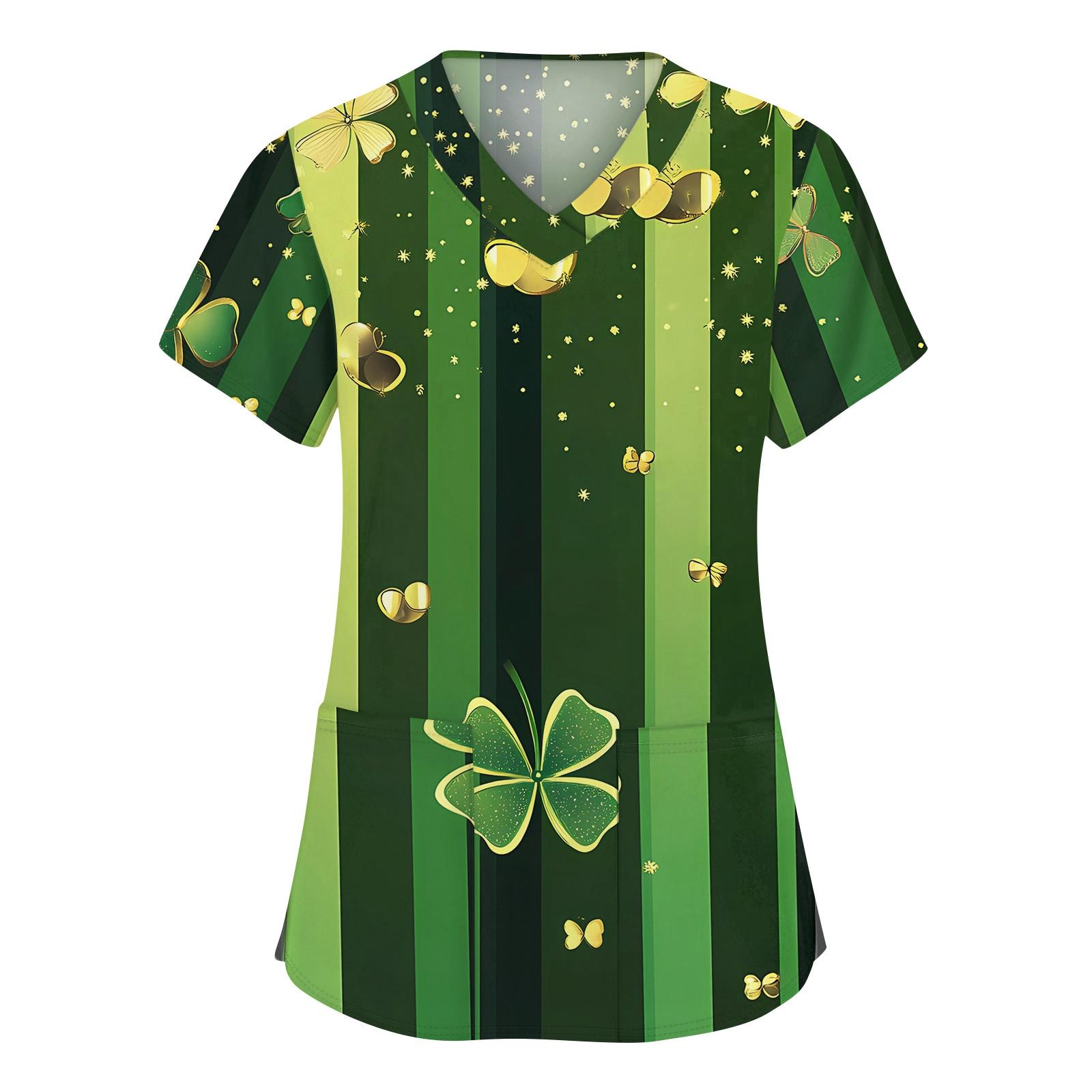 Женская мода с v-образным вырезом, короткими рукавами и карманами, топы с принтом M
Женская мода с v-образным вырезом, короткими рукавами и карманами, топы с принтом M