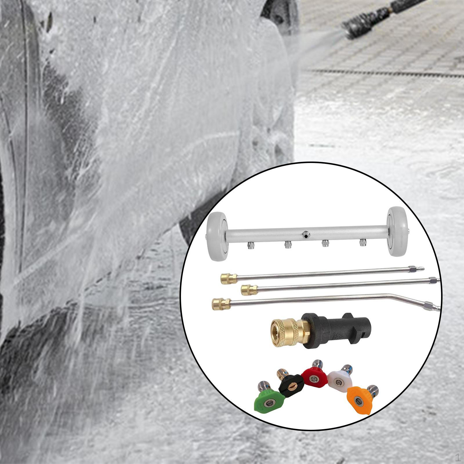 High-pressure Cleaner for Chassis, Cleaning, 40cm Water Brush Washing Cars, Driveways, Patios, Gray Wheels
High-pressure Cleaner for Chassis, Cleaning, 40cm Water Brush Washing Cars, Driveways, Patios, Gray Wheels
