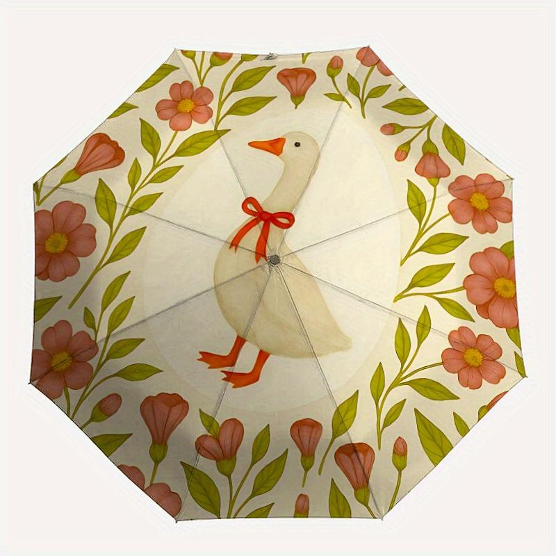 1pc Duck Floral Automatic Umbrella - Auto Open/Close Folding Umbrella with Reinforced 8-Rib Frame, 148
1pc Duck Floral Automatic Umbrella - Auto Open/Close Folding Umbrella with Reinforced 8-Rib Frame, 148