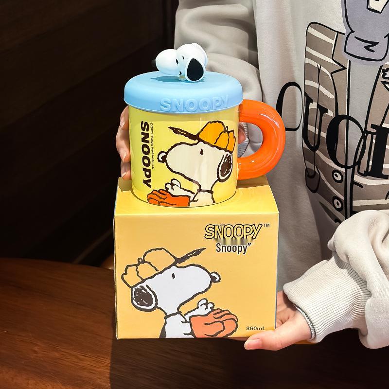 Керамічна чашка зі Snoopy та кришкою - Милий мультяшний подарунок для студентів, дітей та дівчат 360ml жовтий
Керамічна чашка зі Snoopy та кришкою - Милий мультяшний подарунок для студентів, дітей та дівчат 360ml жовтий