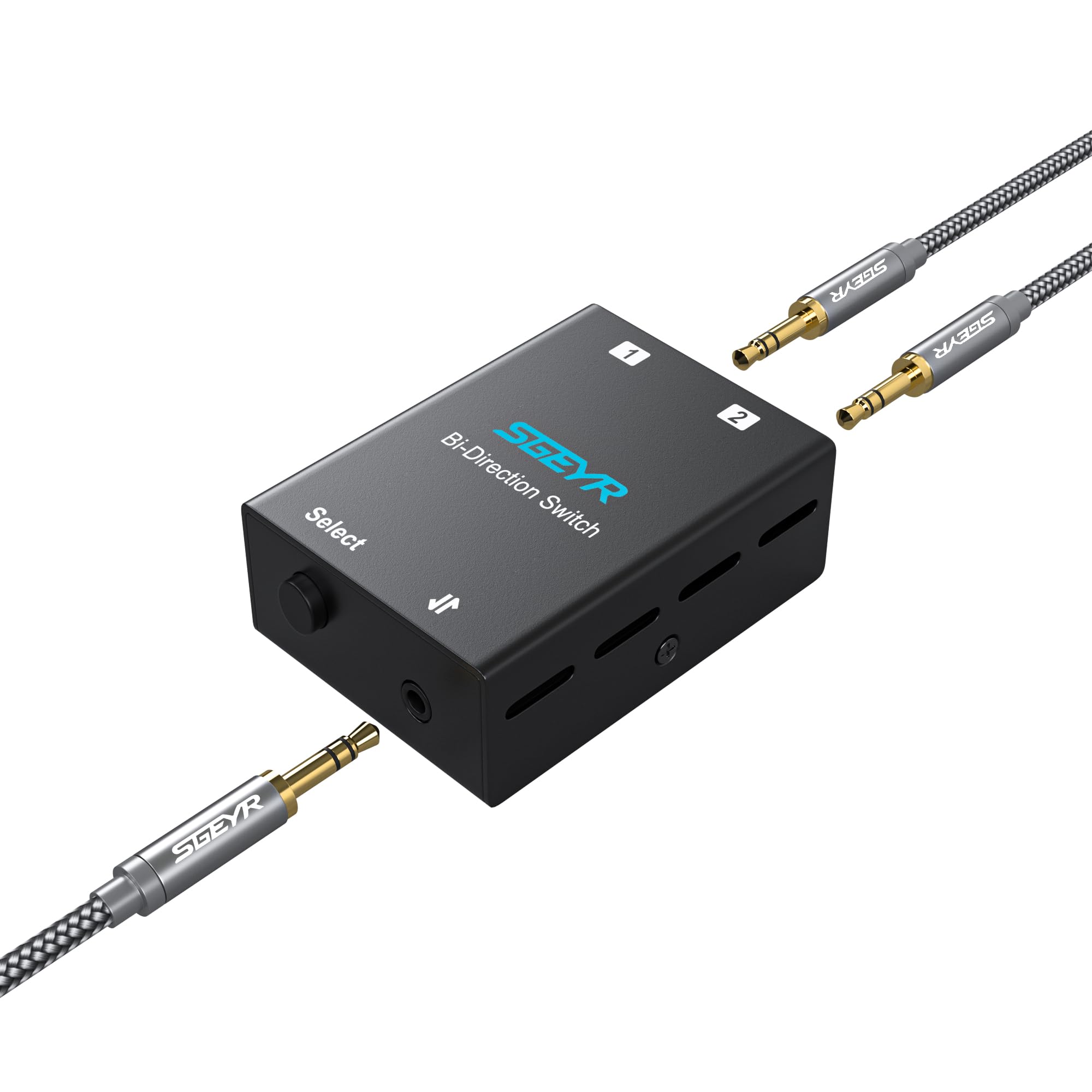 The SGEYR Stereo Audio Switcher is a AUX audio speaker selector for mobile and supporting 1 input 2 output or 2 input 1 and comes with a audio a
The SGEYR Stereo Audio Switcher is a AUX audio speaker selector for mobile and supporting 1 input 2 output or 2 input 1 and comes with a audio a