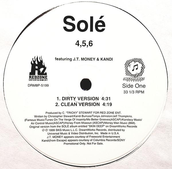 12inch Record SOL, JT MONEY & KANDI - 4, 5, 6 DRM8P5199 DreamWorks Reco 1999 US Rap & Hip-Hop/R&B Used
12inch Record SOL, JT MONEY & KANDI - 4, 5, 6 DRM8P5199 DreamWorks Reco 1999 US Rap & Hip-Hop/R&B Used