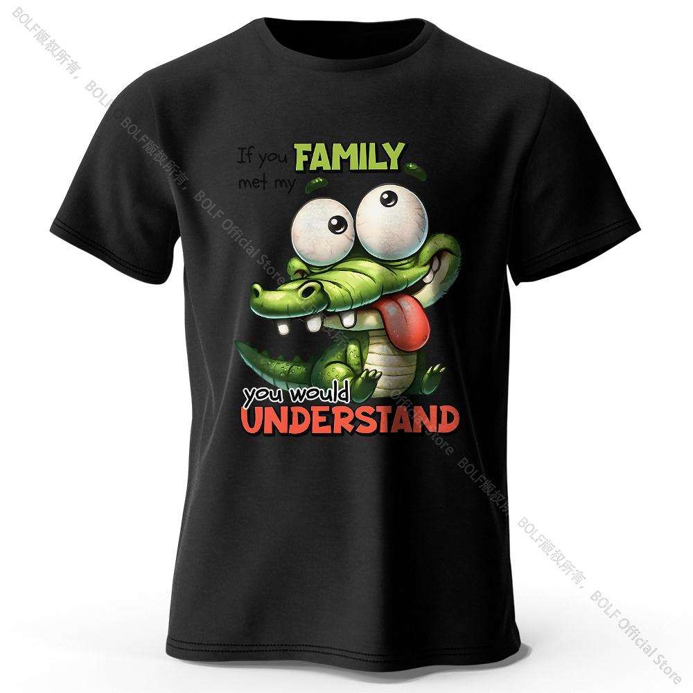 S5XL Cartoon Alligator Print 100 Cotton TShirt Soft Breathable Round Neck Short Sleeve Tee Unisex Fun Quirky Style S
S5XL Cartoon Alligator Print 100 Cotton TShirt Soft Breathable Round Neck Short Sleeve Tee Unisex Fun Quirky Style S