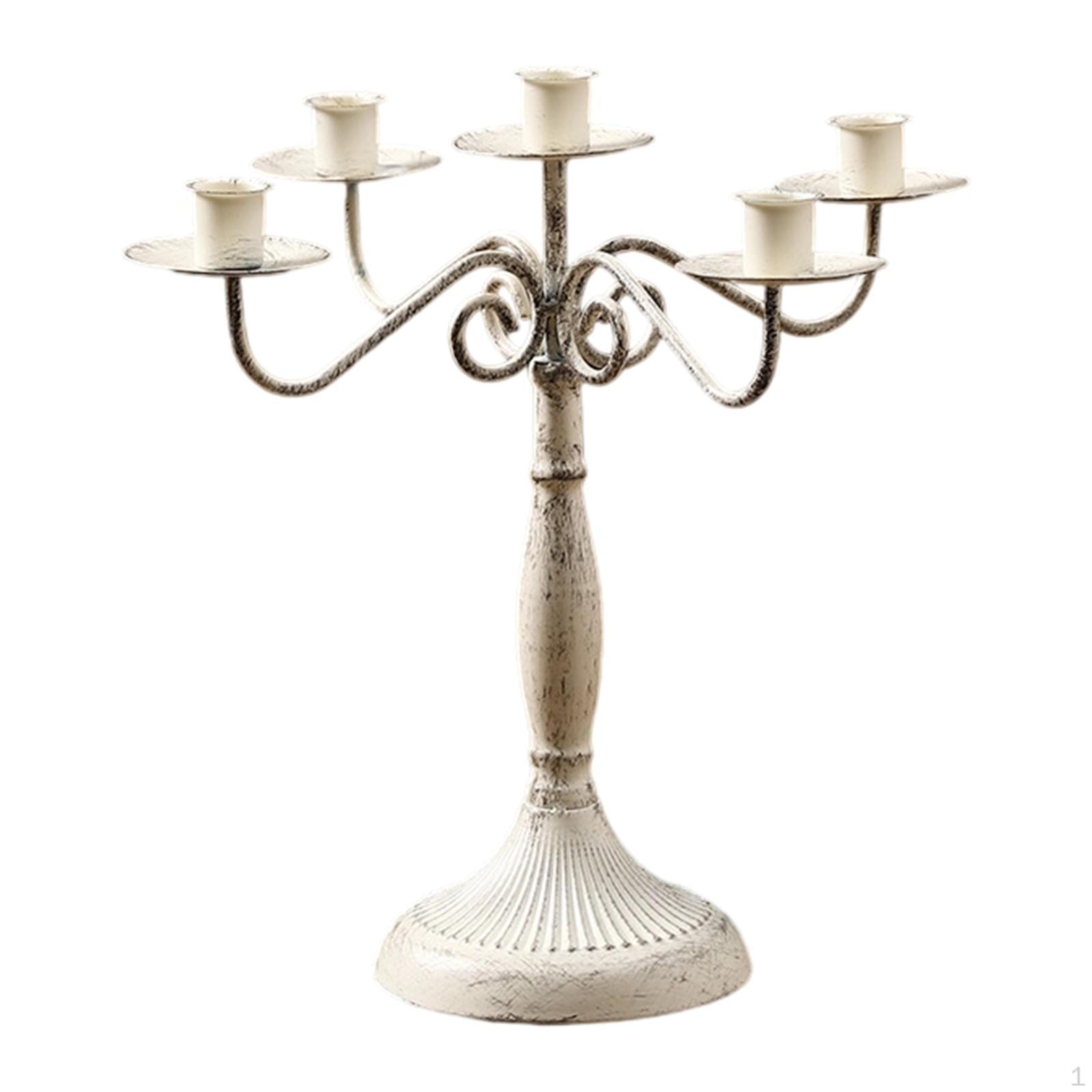 Multi Arm Candelabra Candelabrum Decoration Dining Table Tapered Candle Holder Candlestick White with 5 Arms
Multi Arm Candelabra Candelabrum Decoration Dining Table Tapered Candle Holder Candlestick White with 5 Arms
