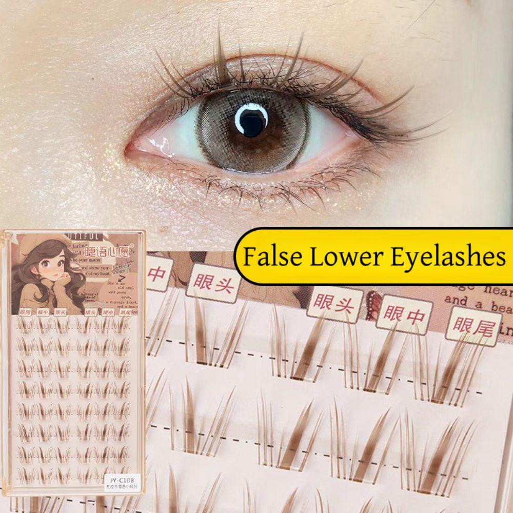 Curled Individual Fake Eyelashes Brown Self Adhesive False Eyelashes Cluster False Lashes Make Up Brown Upper StyleB
Curled Individual Fake Eyelashes Brown Self Adhesive False Eyelashes Cluster False Lashes Make Up Brown Upper StyleB