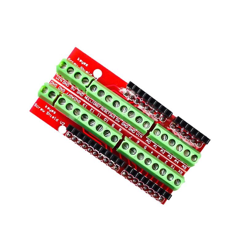 Screw Shield V2Terminal Block Expansion Board Dual Set Compatible witharduinoUNO-R3Extension
Screw Shield V2Terminal Block Expansion Board Dual Set Compatible witharduinoUNO-R3Extension