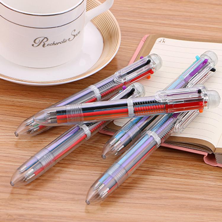 Transparent 6-Color Ballpoint Pen – Cute Multi-Color Push-Button Stationery for Students
Transparent 6-Color Ballpoint Pen – Cute Multi-Color Push-Button Stationery for Students