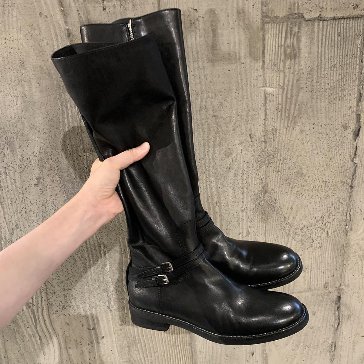 Studiolee vegetable tanned leather pattern~ double buckle with round head but knee side zipper thick heel knight boots women 35
Studiolee vegetable tanned leather pattern~ double buckle with round head but knee side zipper thick heel knight boots women 35
