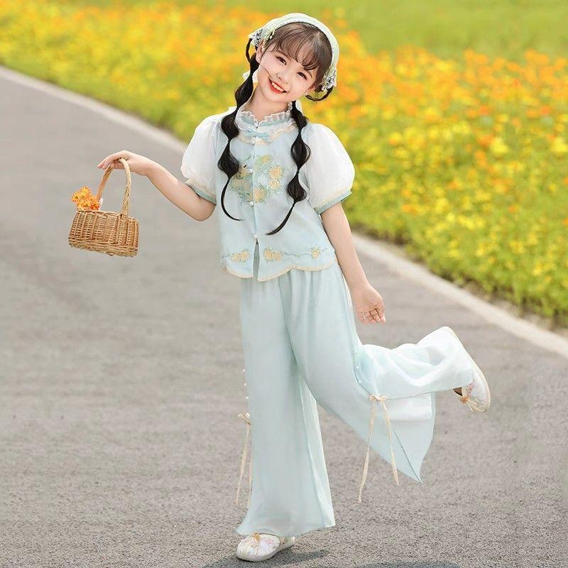 Женский летний приталенный костюм в неокитайском стиле для похудения, детский костюм в древнем стиле, улучшенный костюм, комплект юбки и длинных брюк, китайский стиль 160
Женский летний приталенный костюм в неокитайском стиле для похудения, детский костюм в древнем стиле, улучшенный костюм, комплект юбки и длинных брюк, китайский стиль 160