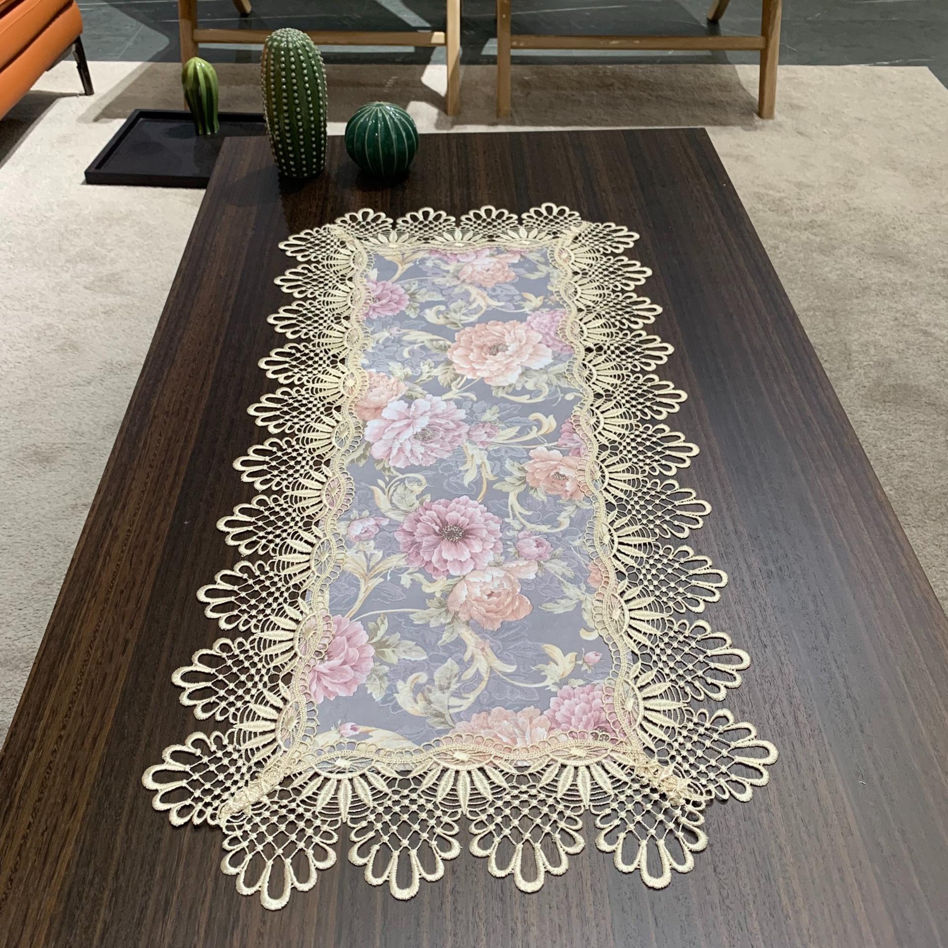 New Lace Tablecloth Household Bedside Table Cover Towel Festive Dining Table Table Mat Coffee Table Tablecloth 40X85
New Lace Tablecloth Household Bedside Table Cover Towel Festive Dining Table Table Mat Coffee Table Tablecloth 40X85