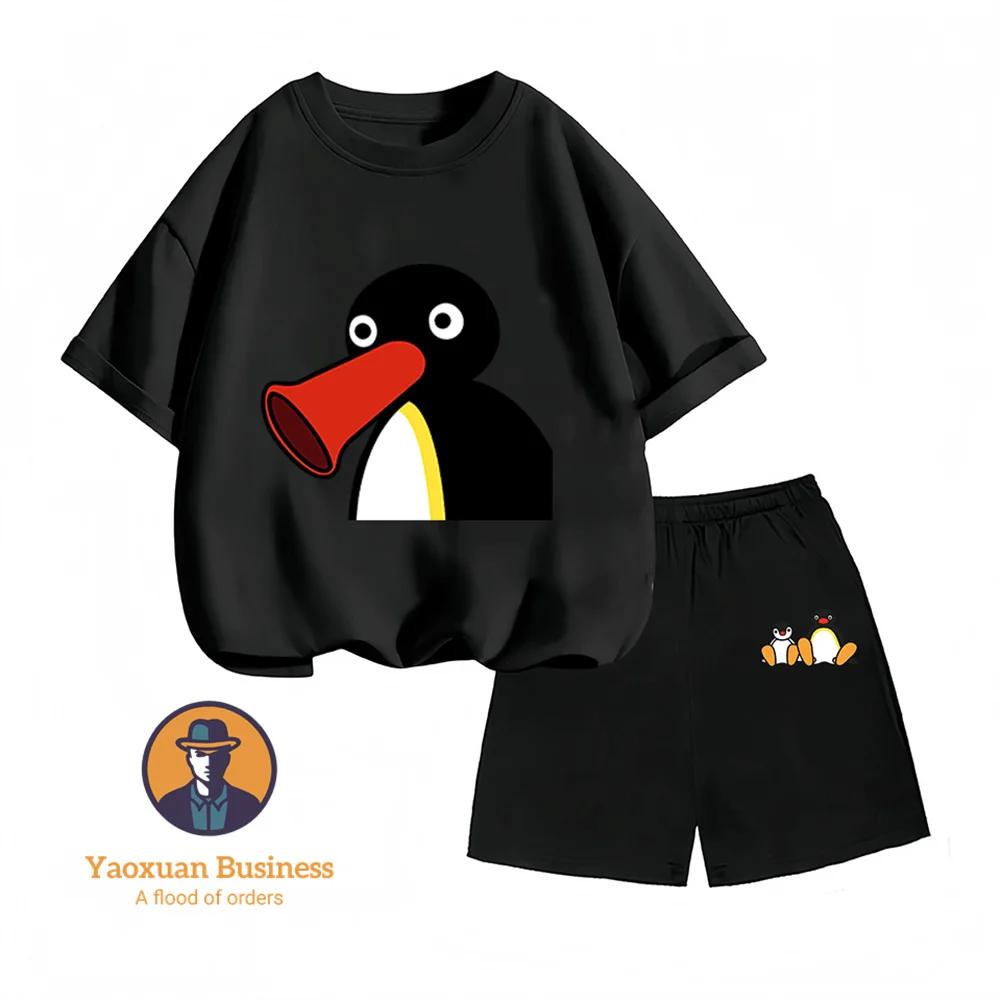 Children s Two-Piece Set PINGU Cartoon Print Summer Fashion Hot Sale Boys and Girls 160
Children s Two-Piece Set PINGU Cartoon Print Summer Fashion Hot Sale Boys and Girls 160