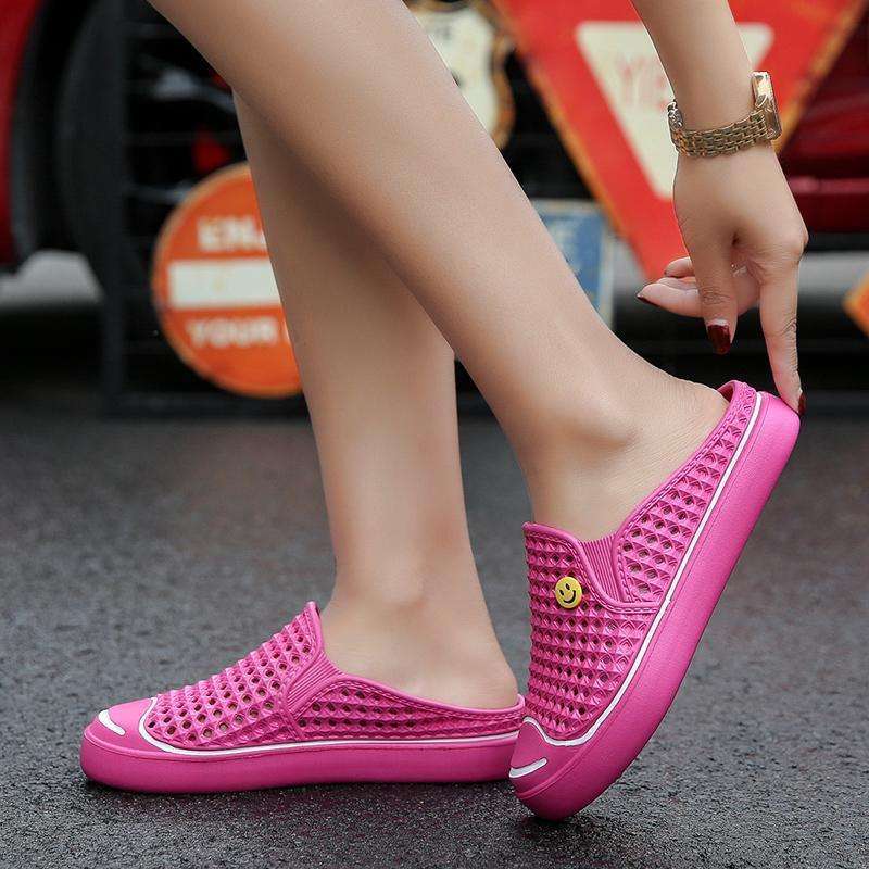 Summer open smile slippers men s hole shoes boys nest wear Korean version cool slippers beach shoes sandals students 36
Summer open smile slippers men s hole shoes boys nest wear Korean version cool slippers beach shoes sandals students 36