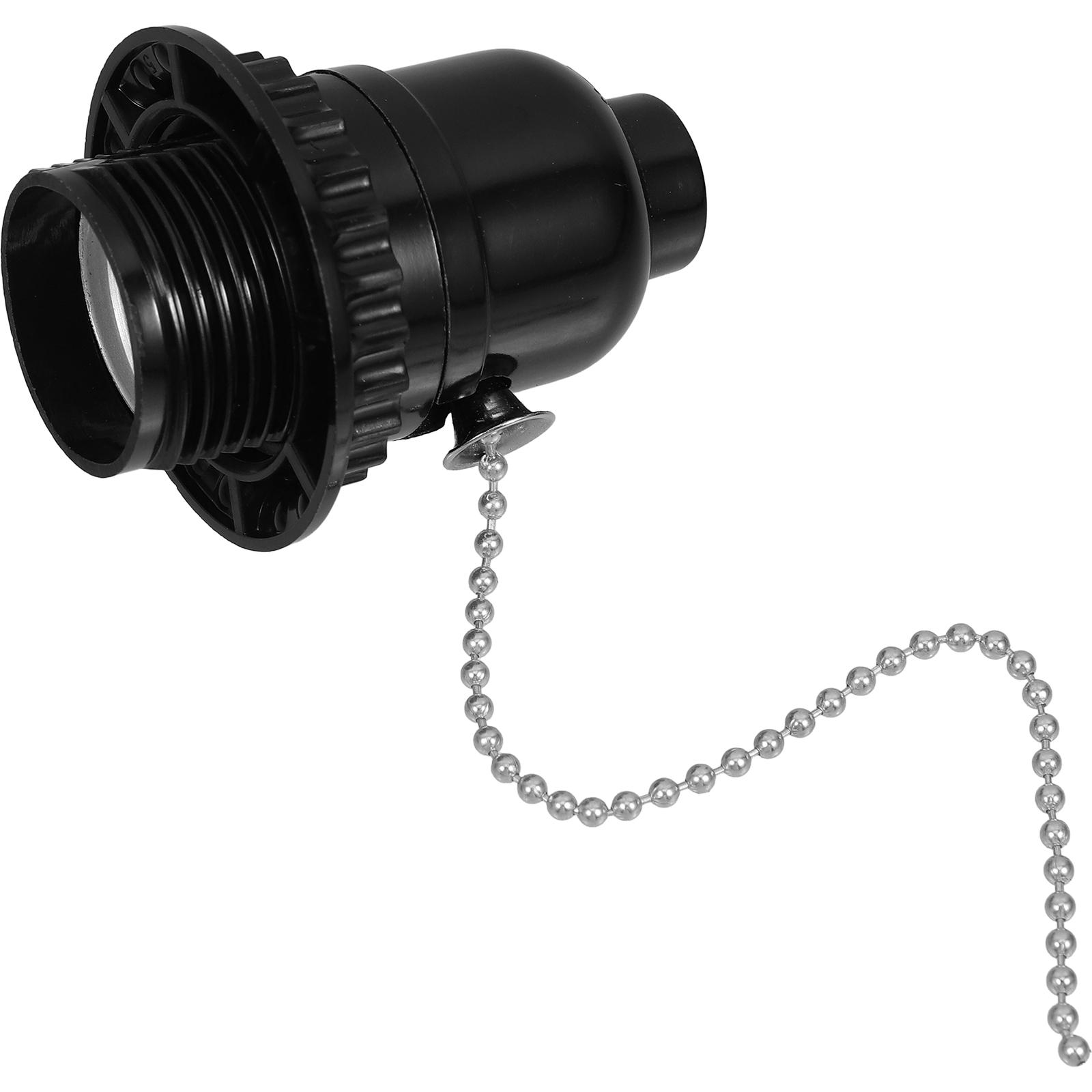 Pull Chain Lampholder Lamp Head Lamp Socket Replacement Pullswitch Holder Ceiling Light Parts Lamp Bases Adapter чорний
Pull Chain Lampholder Lamp Head Lamp Socket Replacement Pullswitch Holder Ceiling Light Parts Lamp Bases Adapter чорний