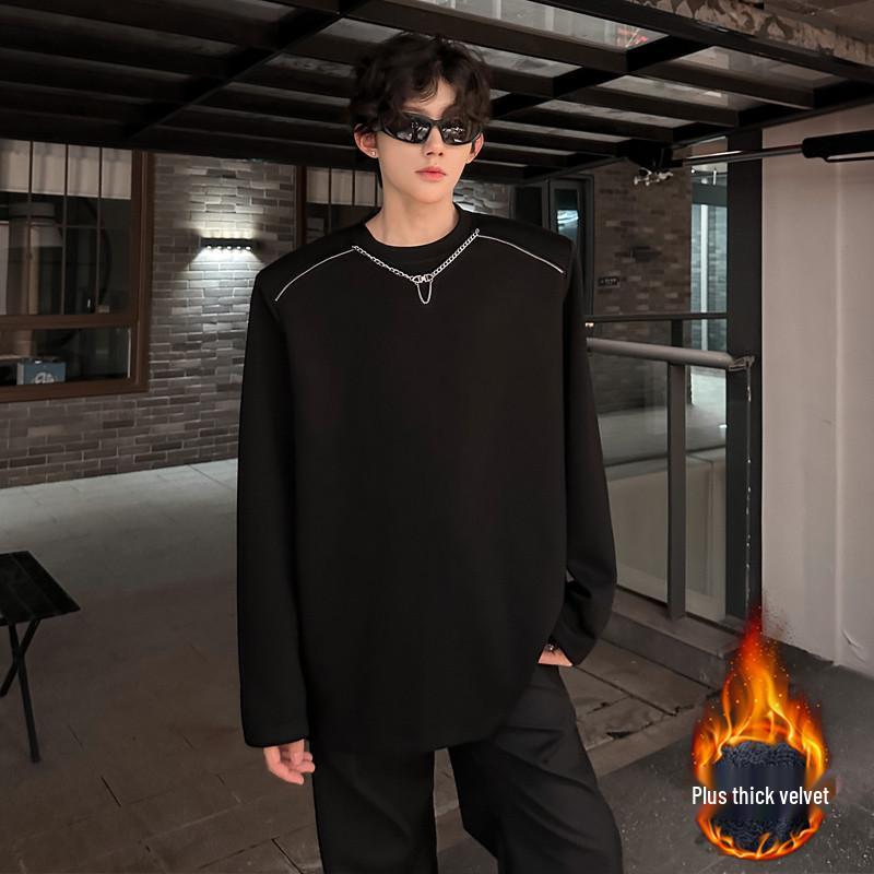 Men s Trendy Fleece-Lined Hoodie - Warm, Loose, Casual Street Style with Half-High Collar XXL with Necklace
Men s Trendy Fleece-Lined Hoodie - Warm, Loose, Casual Street Style with Half-High Collar XXL with Necklace