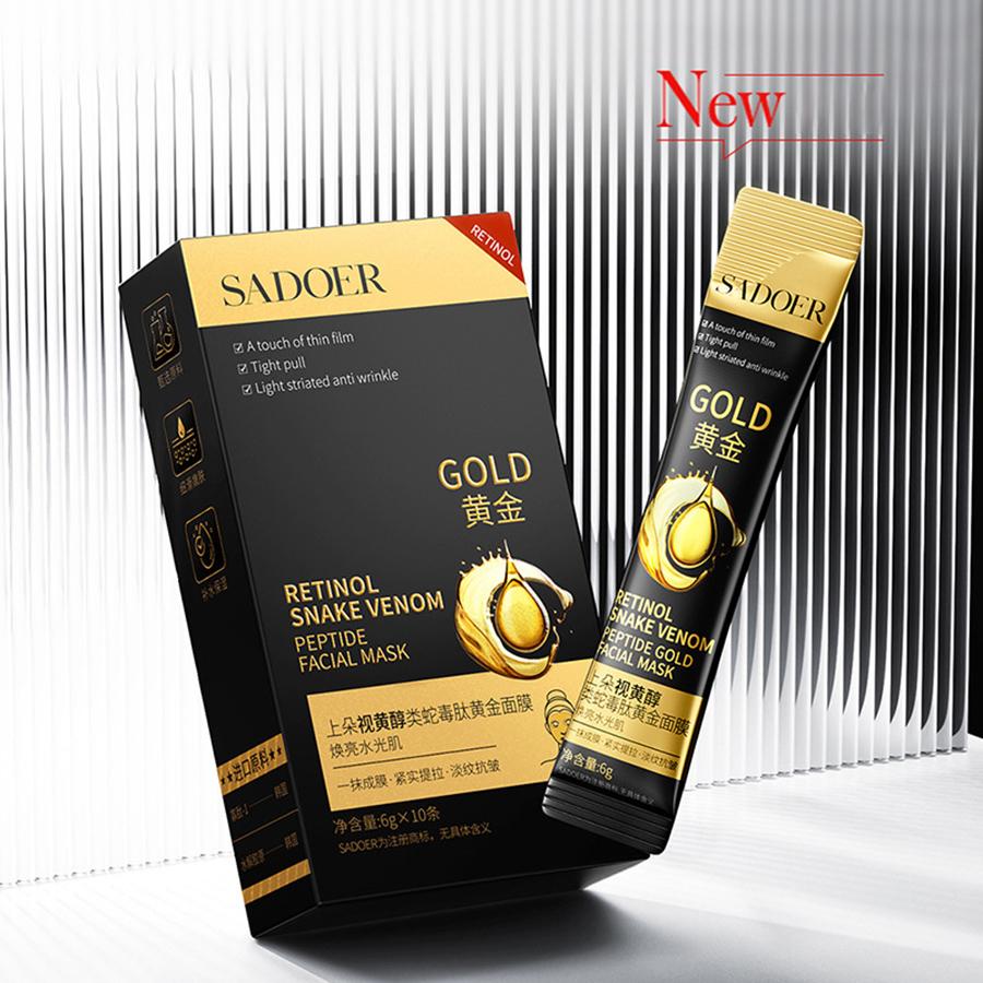 Золота маска з ретинолом, зміїною отрутою, омолодження шкіри, маска для обличчя, глибоко зволожуюча, зволожуюча, контроль жиру, звуження пор, засоби для догляду за шкірою для чоловіків і жінок чорний
Золота маска з ретинолом, зміїною отрутою, омолодження шкіри, маска для обличчя, глибоко зволожуюча, зволожуюча, контроль жиру, звуження пор, засоби для догляду за шкірою для чоловіків і жінок чорний