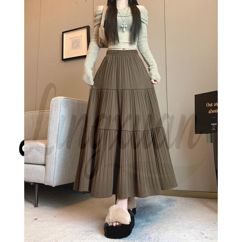 Plus Size 2026 Autumn/Winter Korean Woolen High Waist Flare A-line Skirt 4XL кавовий/коричневий
Plus Size 2026 Autumn/Winter Korean Woolen High Waist Flare A-line Skirt 4XL кавовий/коричневий