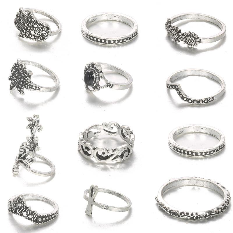 Exclusive For Fashion Gem Palm Flower 12-Piece Combination Set Ring
Exclusive For Fashion Gem Palm Flower 12-Piece Combination Set Ring